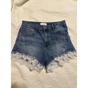 Lacey Denim Cutoff Shorts Blue Size S